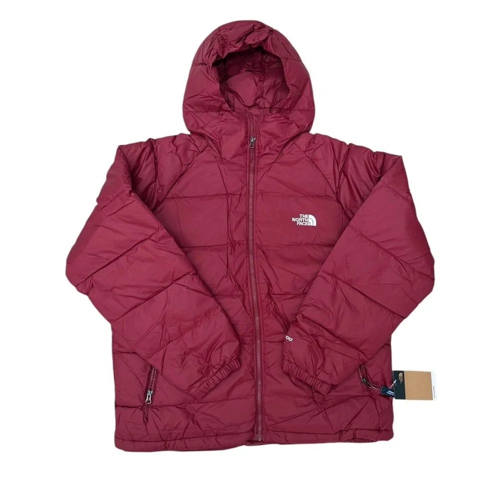 The‎ North Face Hydrenalite Down Hoodie in a red/cordovan Men's Size XL